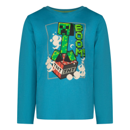 Блуза с дълъг ръкав Minecraft Boom Blue