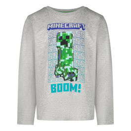 Блуза с дълъг ръкав Minecraft Creeper Logo