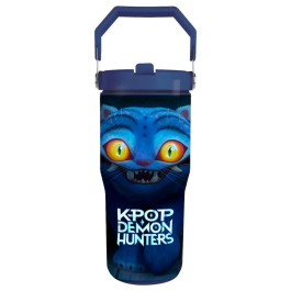 метална чаша k-pop demon hunters, derpy tiger, чаша 20 oz, детска метална чаша, 591 мл