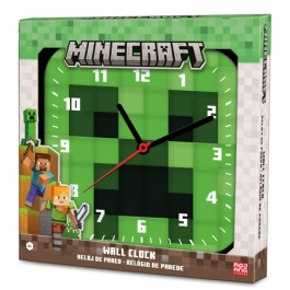 Квадратен стенен часовник Minecraft