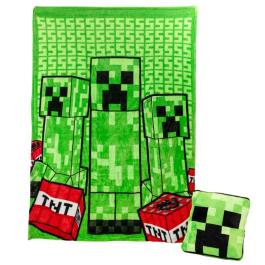 Възглавница-одеяло Minecraft Creeper