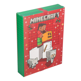 Коледен календар Minecraft Red, леко нарушена опаковка