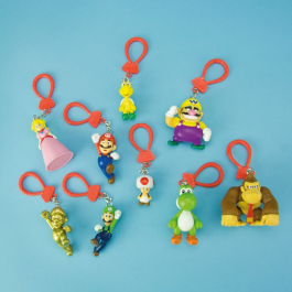 Пластмасови аксесоари за раница Super Mario с фигурка и пластмасова закопчалка