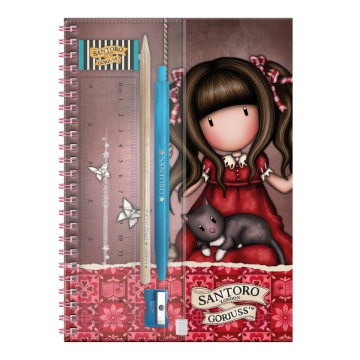 Комплект с ученически пособия Santoro Gorjuss Memories - Ruby