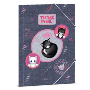 Папка с ластик Think Pink (5519) 