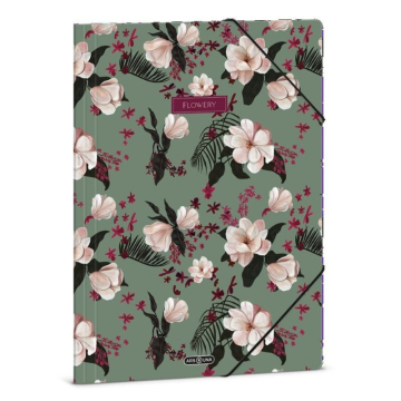 Папка с ластик Flowery green (5535) Ars Una