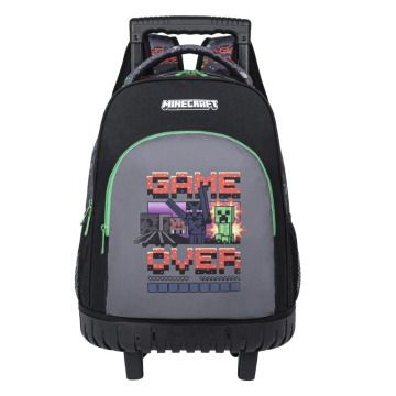 Ученическа раница на колела Minecraft Game over
