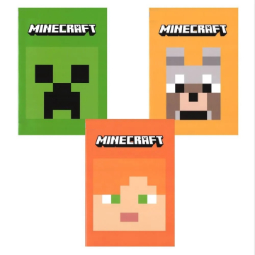 Тетрадка A4 Minecraft Pixel 40 листа, 3 вида, Асортимент