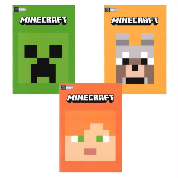 Тетрадка A4 Minecraft Pixel 50 листа, 3 вида, Асортимент