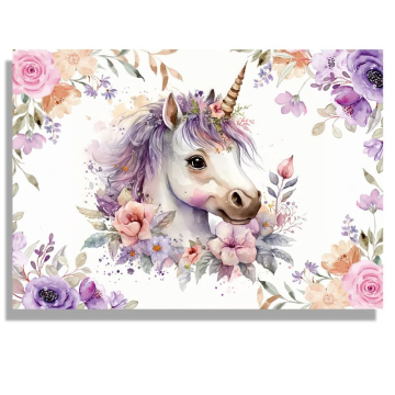 Блок за рисуване №4 Rainbow - Fairy Unicorn, 190 g, 10 листа