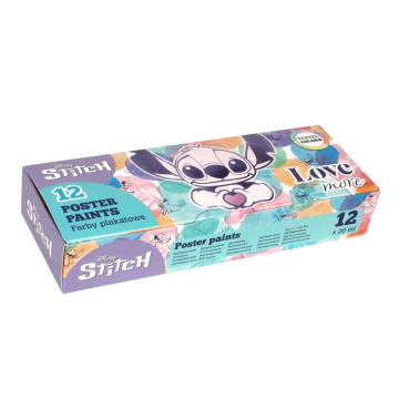 Темперни бои в бурканчета 12 цвята Stitch Pastel