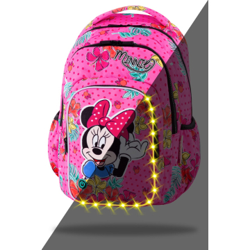 Ученическа светеща раница Spark L Minnie Tropical LED
