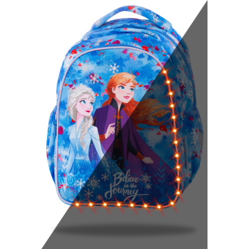 Ученическа светеща раница с LED светлини Joy S Frozen Dark