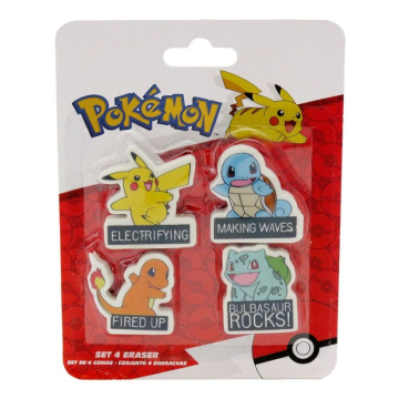 Сет от 4 гумички Pokemon