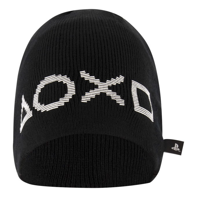 Детска зимна шапка Playstation, черна.