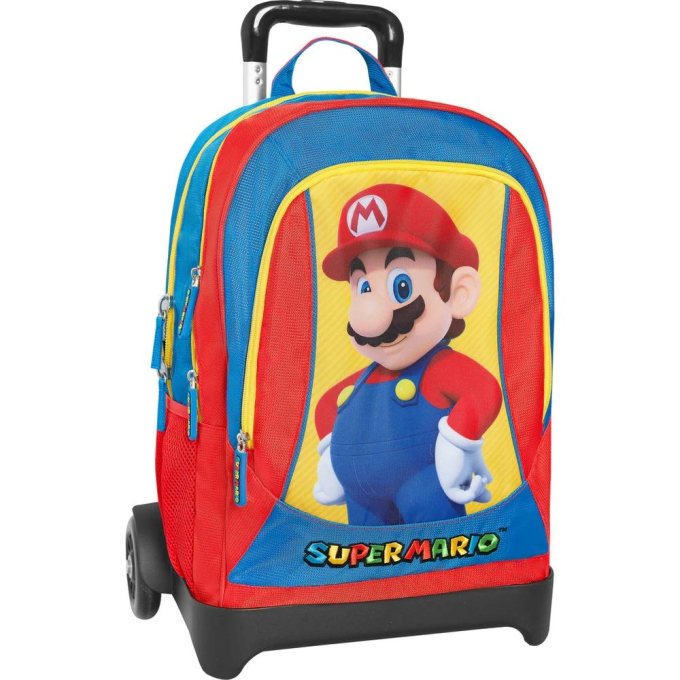 SUPER MARIO раница на колела с възможност за отделяне на раницата от механизма за теглене. SUPER MARIO раница на колела с възможност за отделяне на раницата от механизма за теглене.
