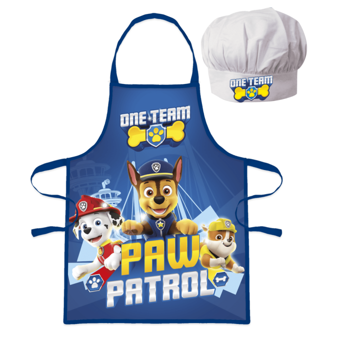 Комплект готварска шапка и престилка Paw Patrol
Комплект готварска шапка и престилка Paw Patrol