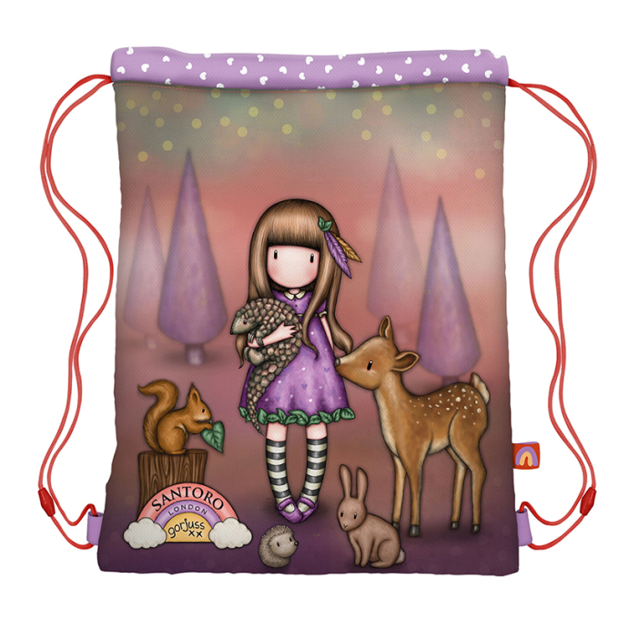Спортна торба Santoro Gorjuss Be Kind To All Creatures Спортна торба Santoro Gorjuss Be Kind To All Creatures