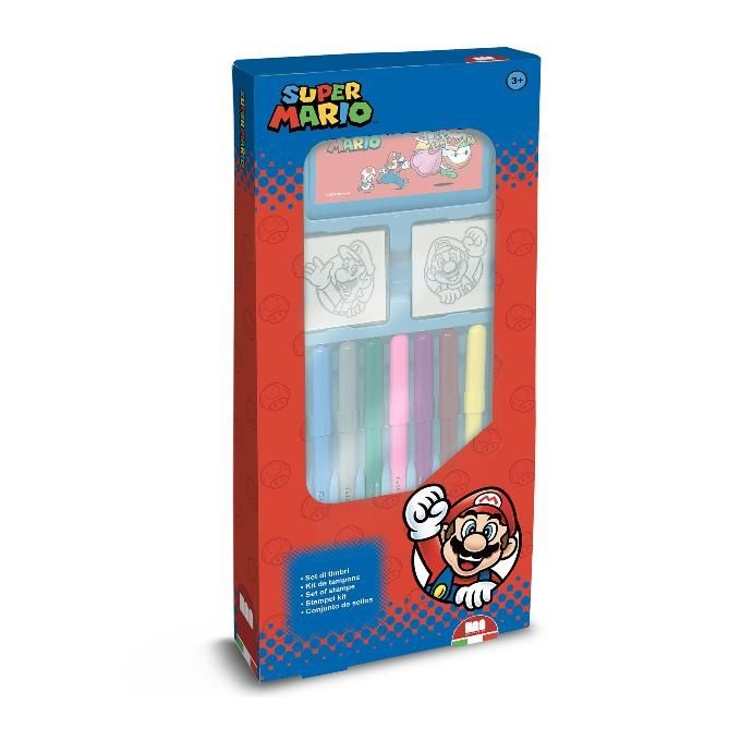 Сет за рисуване с печати SUPERMARIO