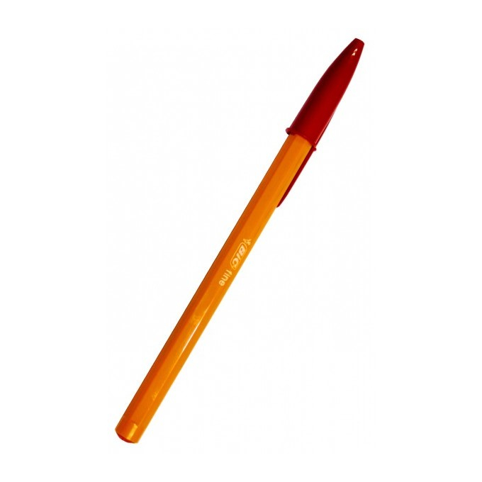 Червена химикалка BIC. Червена химикалка BIC.