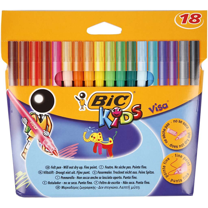 Цветни флумастери BIC. Цветни флумастери BIC.