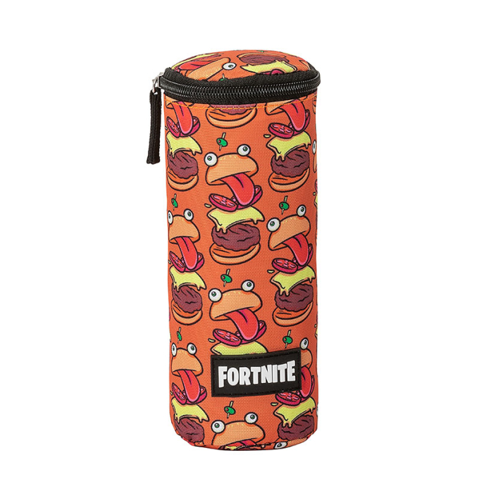 Вертикален несесер Fortnite с Beef Boss, който е скин от играта. Вертикален несесер Fortnite с Beef Boss, който е скин от играта.