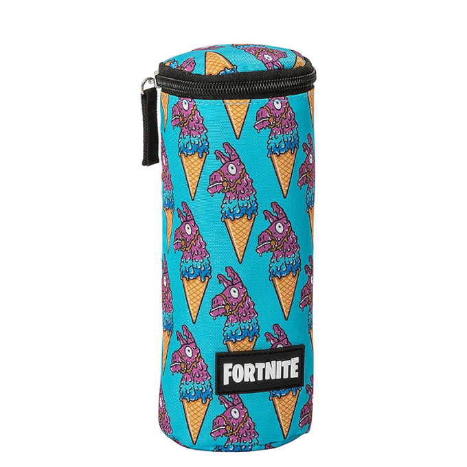 Вертикален несесер на Fortnite. Син с дизайн на Llama.