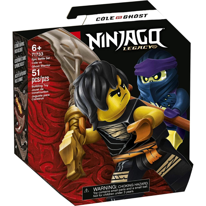 Конструктор LEGO Ninjago - Комплект епични битки – Cole срещу Ghost Warrior. Конструктор LEGO Ninjago - Комплект епични битки – Cole срещу Ghost Warrior.