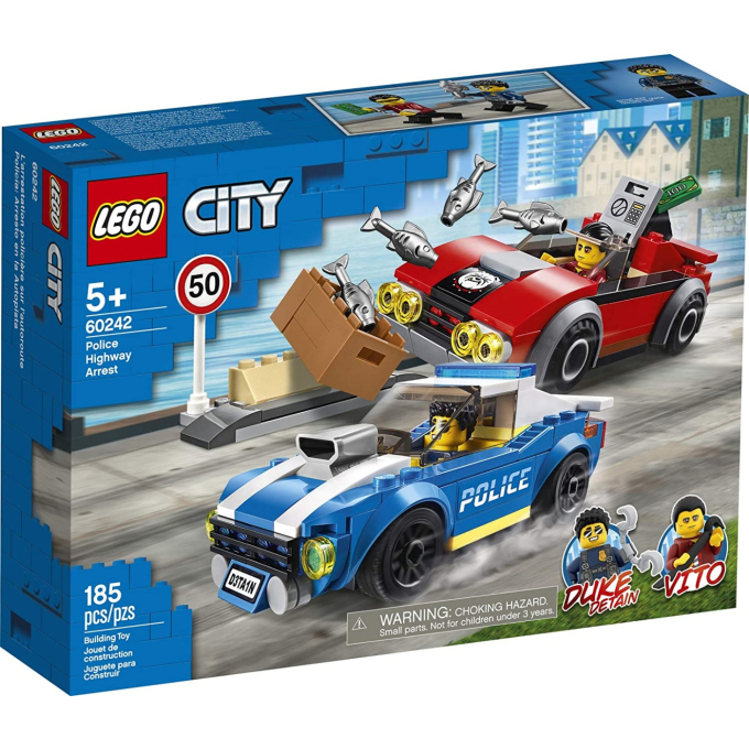 Конструктор LEGO City Police - Полицейски арест на магистралата.