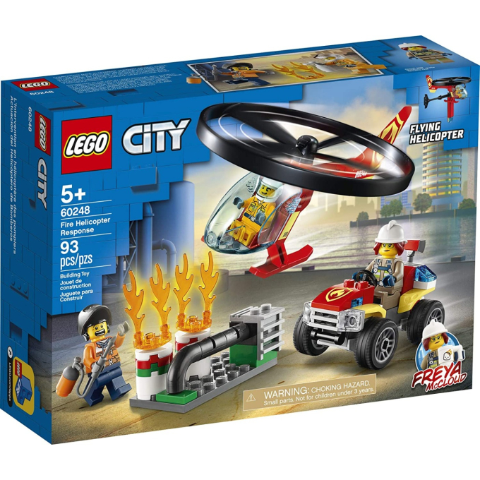 Конструктор LEGO City Fire - Реакция с пожарен хеликоптер.