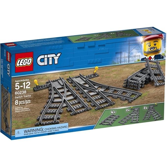 Конструктор LEGO City - Релси и стрелки. Конструктор LEGO City - Релси и стрелки.