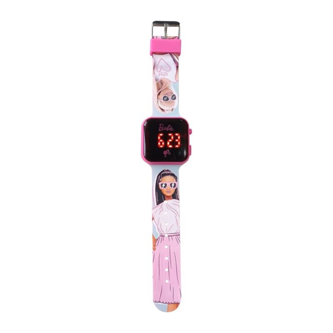 LED часовник Barbie с цветна верижка LED часовник Barbie с цветна верижка