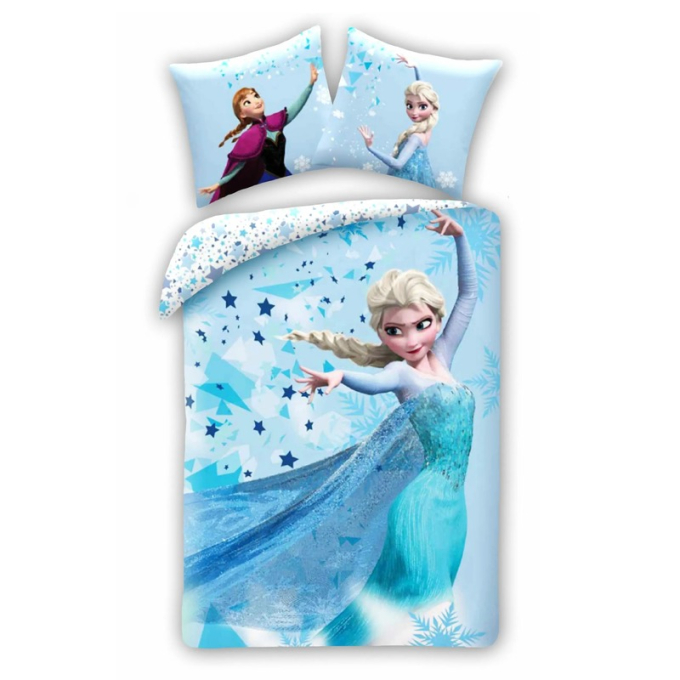 Детски спален комплект Frozen от две части. Калъфка 70x90 см и плик за завивка 140x200см.