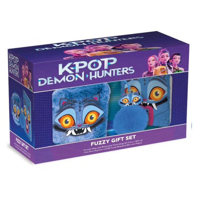 подаръчен комплект k-pop demon hunters, керамична чаша derpy, подарък за фен, лицензиран подарък