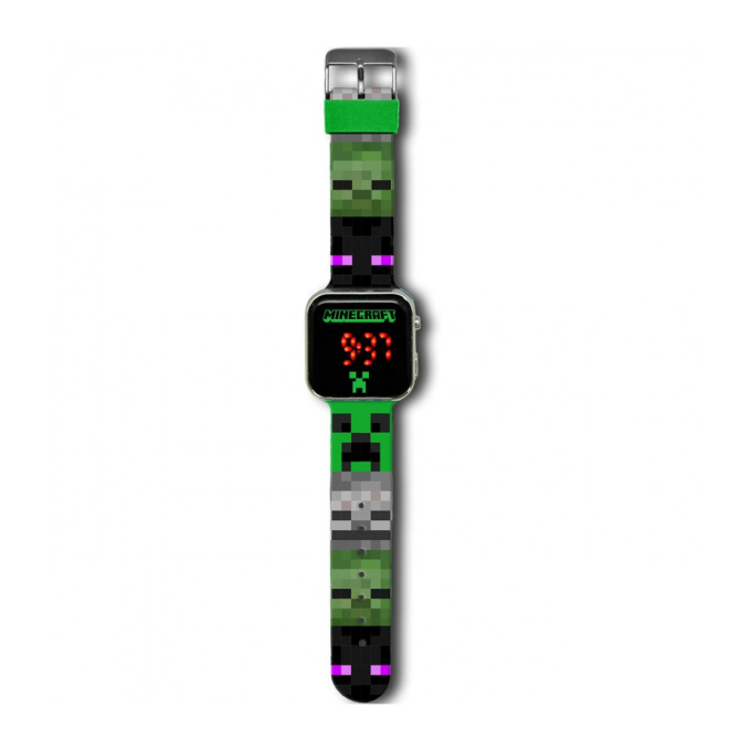 LED часовник Minecraft Faces. LED часовник Minecraft Faces.