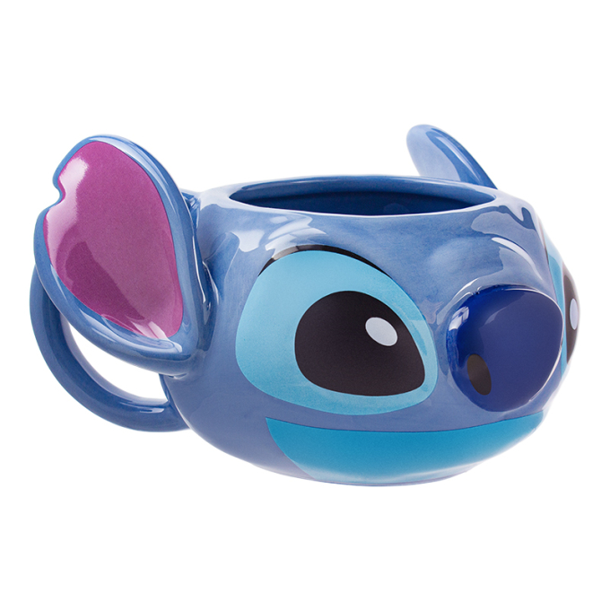 Чаша Stitch, 450 ml, 3D, във формата на любимито извънземно от Lilo & Stitch.
