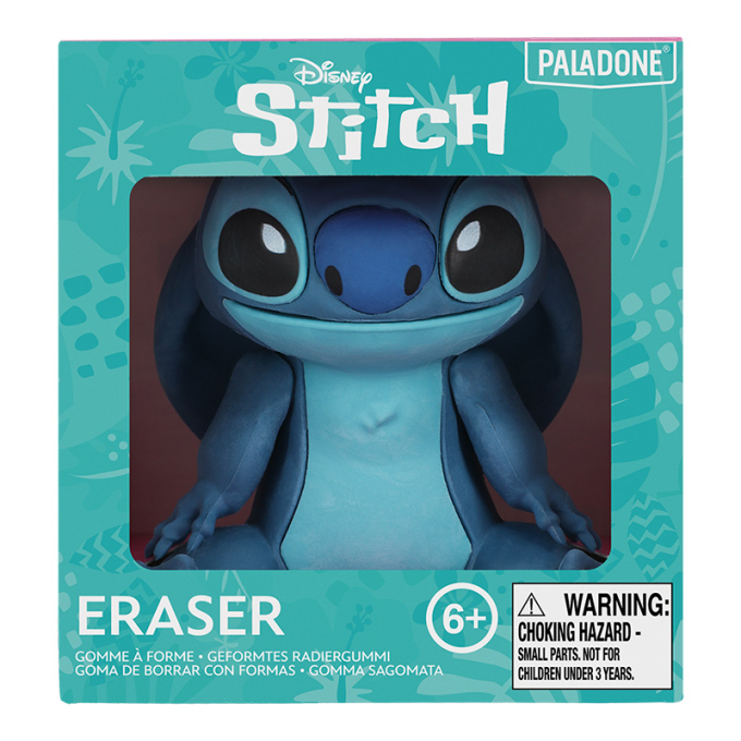 синя гума за триене във формата на стич синя гума за триене във формата на стич