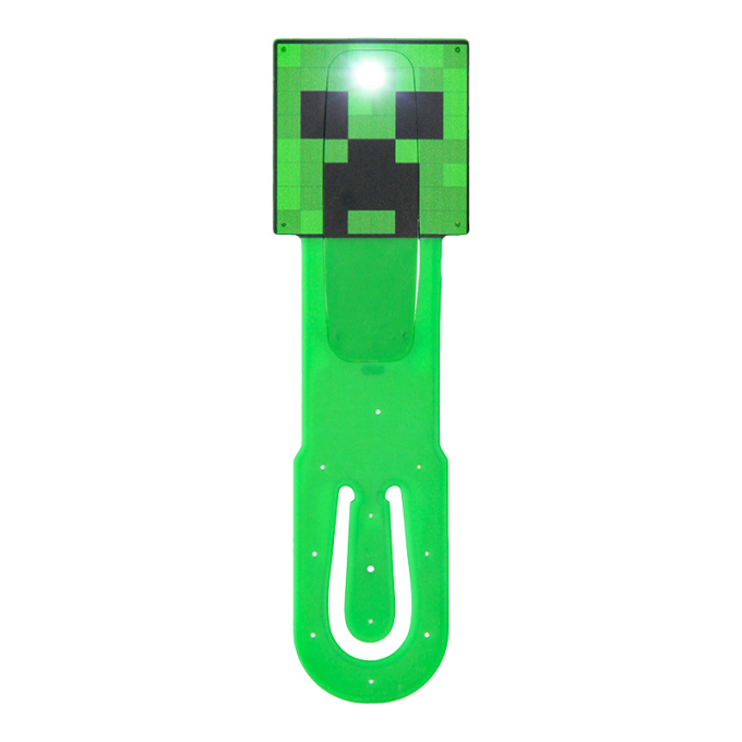 Книгоразделител и лампа за четене в зелен цвят на Creeper Книгоразделител и лампа за четене в зелен цвят на Creeper