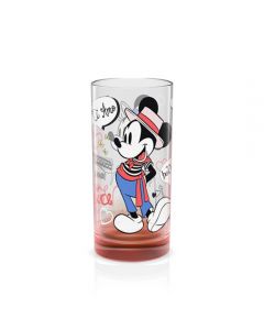Чаша Mickey Mouse Cities, Венеция, стъклена, червена