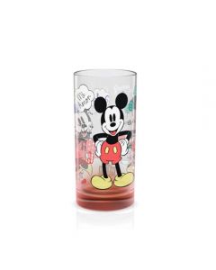 Чаша Mickey Mouse Cities, Мадрид, стъклена, червена