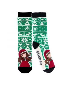 Чорапи в подаръчна кутия Santoro Gorjuss Merry and Bright - Tis The Season