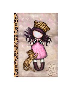 Тетрадка от колекцията на Santoro Gorjuss.Тя съдържа 192 редови страници.Кориците са твърди и има изображението на Perrrrfect Love,момичето с розова рокля и леопардова шапка.