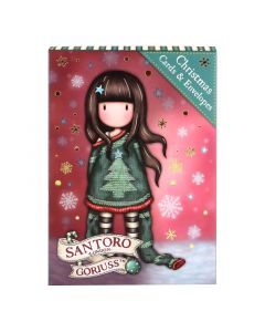 Комплект от 8 Коледни картички Santoro Gorjuss Merry and Bright - Cosy