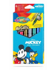 Флумастери 6 металик цвята Mickey   Friends Colorino Disney 