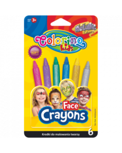 Colorino Kids пастели за лице 6 цвята МЕТАЛИК