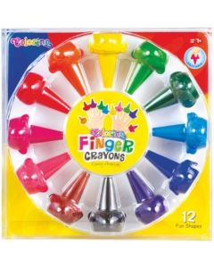 Colorino Kids пастели за пръсти Животни 12 цвята