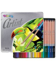 Цветни моливи Colorino Artist 24 цвята в метална кутия 