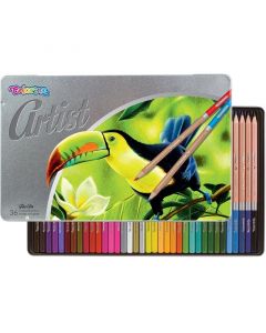 Artist цветни моливи 36 цвята в метална кутия