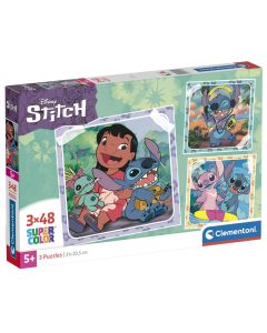 Пъзел Stitch 3x48 части