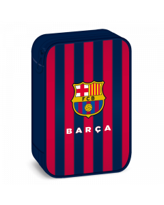 Ученически несесер с един цип на две нива FC Barcelona
